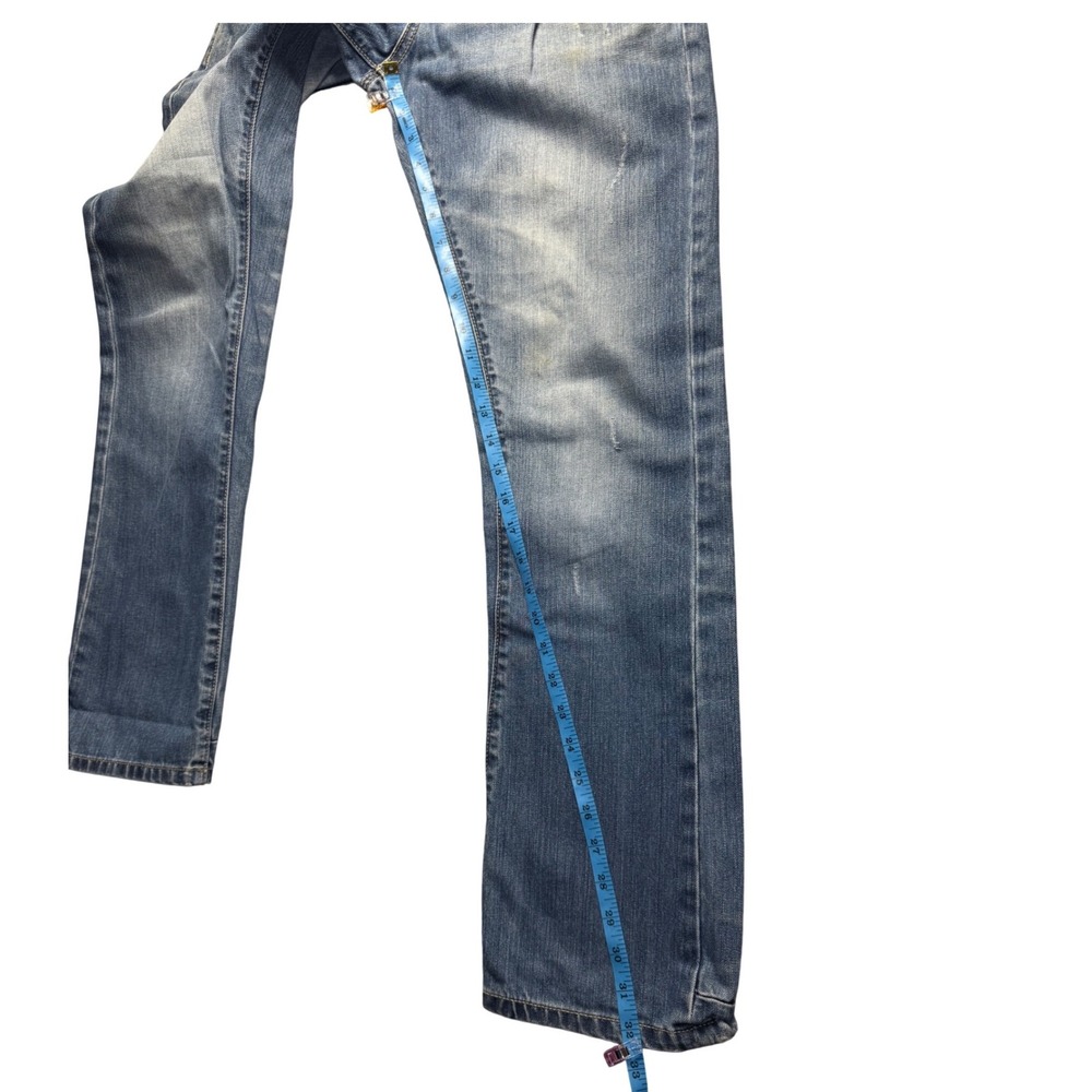 Superdry Dean Jeans Men's 30x32 Slim Fit Denim Medium Wash Whiskering Faded - Picture 8 of 15